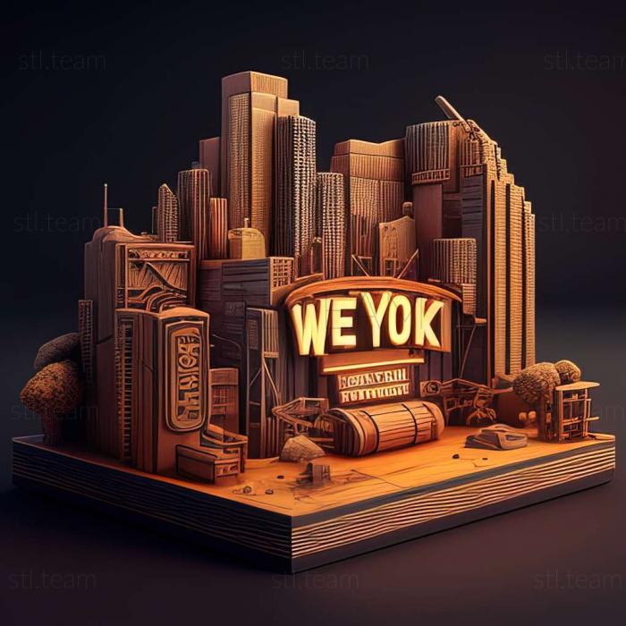 3D модель Игра Tycoon City Нью-Йорк (STL)